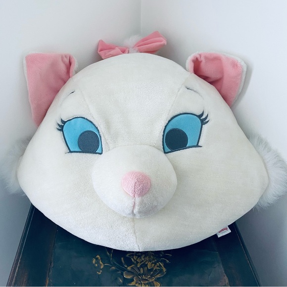 Disney Store Aristocrats Marie Head Shaped Plush Pillow - Picture 1 of 15